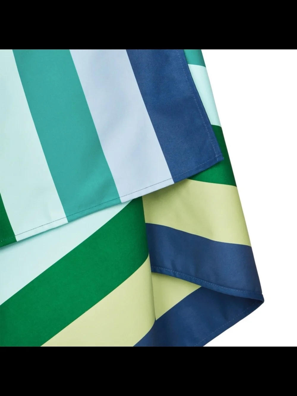 Dock & Bay Quick-Dry Beach Towel XL — Cool Lagoon Teal, Green & Blue Stripe